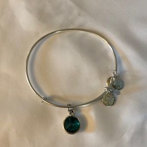 Alex and Ani May Birthstone Charm Bangle, Emerald
